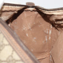GUCCI GG Supreme Mini Boston Bag PVC Leather Beige Gold Tone Auth ep15153-21