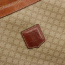 CELINE Macadam Tote Bag PVC Leather Beige Brown Auth ep15154-17