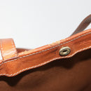 CELINE Macadam Tote Bag PVC Leather Beige Brown Auth ep15154-18
