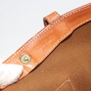 CELINE Macadam Tote Bag PVC Leather Beige Brown Auth ep15154-12