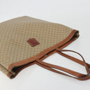 CELINE Macadam Tote Bag PVC Leather Beige Brown Auth ep15154-6
