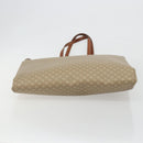CELINE Macadam Tote Bag PVC Leather Beige Brown Auth ep15154-5