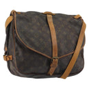 LOUIS VUITTON Monogram Saumur 35 Shoulder Bag M42254 LV Auth ep15155-1