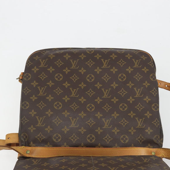 LOUIS VUITTON Monogram Saumur 35 Shoulder Bag M42254 LV Auth ep15155