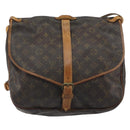 LOUIS VUITTON Monogram Saumur 35 Shoulder Bag M42254 LV Auth ep15155-13