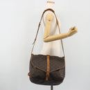 LOUIS VUITTON Monogram Saumur 35 Shoulder Bag M42254 LV Auth ep15155-27