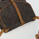 LOUIS VUITTON Monogram Saumur 35 Shoulder Bag M42254 LV Auth ep15155-6