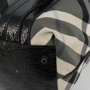 BURBERRY Nova Check Tote Bag Nylon Black Silver Auth ep15157-9