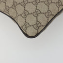 GUCCI GG Supreme Shoulder Bag PVC Leather Beige Silver 141626 Auth ep15158-16