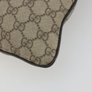 GUCCI GG Supreme Shoulder Bag PVC Leather Beige Silver 141626 Auth ep15158-17