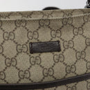 GUCCI GG Supreme Shoulder Bag PVC Leather Beige Silver 141626 Auth ep15158-18