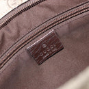 GUCCI GG Supreme Shoulder Bag PVC Leather Beige Silver 141626 Auth ep15158-20