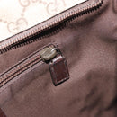 GUCCI GG Supreme Shoulder Bag PVC Leather Beige Silver 141626 Auth ep15158-23