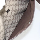GUCCI GG Supreme Shoulder Bag PVC Leather Beige Silver 141626 Auth ep15158-25