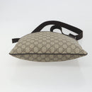 GUCCI GG Supreme Shoulder Bag PVC Leather Beige Silver 141626 Auth ep15158-5