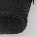 BOTTEGA VENETA INTRECCIATO Shoulder Bag Leather Black Auth ep15159-14