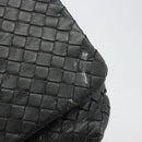BOTTEGA VENETA INTRECCIATO Shoulder Bag Leather Black Auth ep15159-10