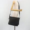 BOTTEGA VENETA INTRECCIATO Shoulder Bag Leather Black Auth ep15159-23