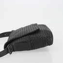 BOTTEGA VENETA INTRECCIATO Shoulder Bag Leather Black Auth ep15159-4