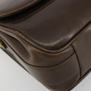 GUCCI Hand Bag Leather Brown Gold Tone Auth ep15160-11