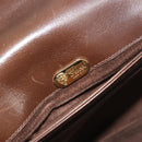 GUCCI Hand Bag Leather Brown Gold Tone Auth ep15160-16