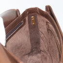 GUCCI Hand Bag Leather Brown Gold Tone Auth ep15160-18
