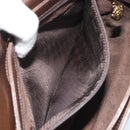 GUCCI Hand Bag Leather Brown Gold Tone Auth ep15160-21
