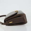GUCCI Hand Bag Leather Brown Gold Tone Auth ep15160-5