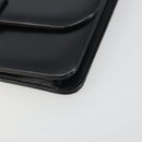 Christian Dior Chain Shoulder Bag Leather Black Gold Tone Auth ep15162-9