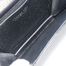 Christian Dior Chain Shoulder Bag Leather Black Gold Tone Auth ep15162-11