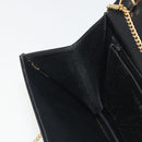 Christian Dior Chain Shoulder Bag Leather Black Gold Tone Auth ep15162-20