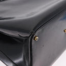 GUCCI Hand Bag Patent 2way Black Gold Tone 000 2404 0503 Auth ep15163-15