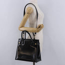 GUCCI Hand Bag Patent 2way Black Gold Tone 000 2404 0503 Auth ep15163-24