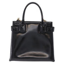 GUCCI Hand Bag Patent 2way Black Gold Tone 000 2404 0503 Auth ep15163-2