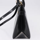GUCCI Hand Bag Patent 2way Black Gold Tone 000 2404 0503 Auth ep15163-3