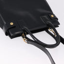GUCCI Hand Bag Patent 2way Black Gold Tone 000 2404 0503 Auth ep15163-6