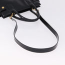 GUCCI Hand Bag Patent 2way Black Gold Tone 000 2404 0503 Auth ep15163-9
