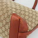 GUCCI GG Canvas Tote Bag Beige Red 247209 Auth ep15164-10