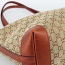 GUCCI GG Canvas Tote Bag Beige Red 247209 Auth ep15164-11