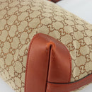 GUCCI GG Canvas Tote Bag Beige Red 247209 Auth ep15164-12