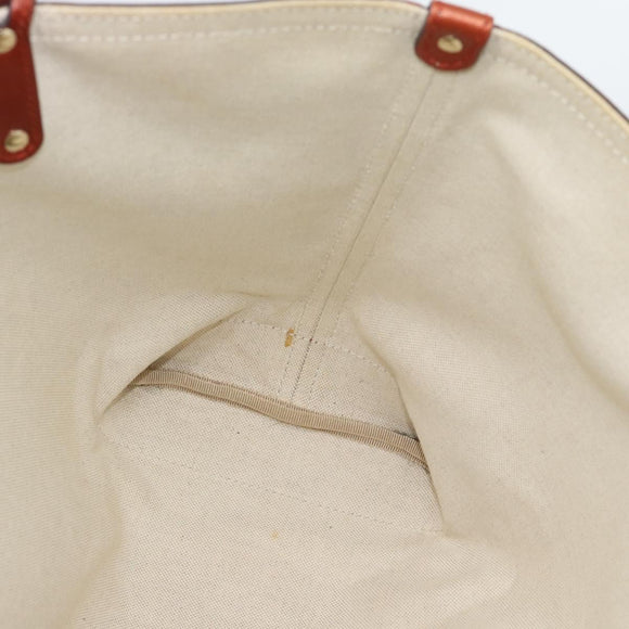 GUCCI GG Canvas Tote Bag Beige Red 247209 Auth ep15164