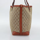GUCCI GG Canvas Tote Bag Beige Red 247209 Auth ep15164-4
