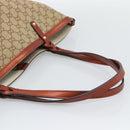 GUCCI GG Canvas Tote Bag Beige Red 247209 Auth ep15164-7