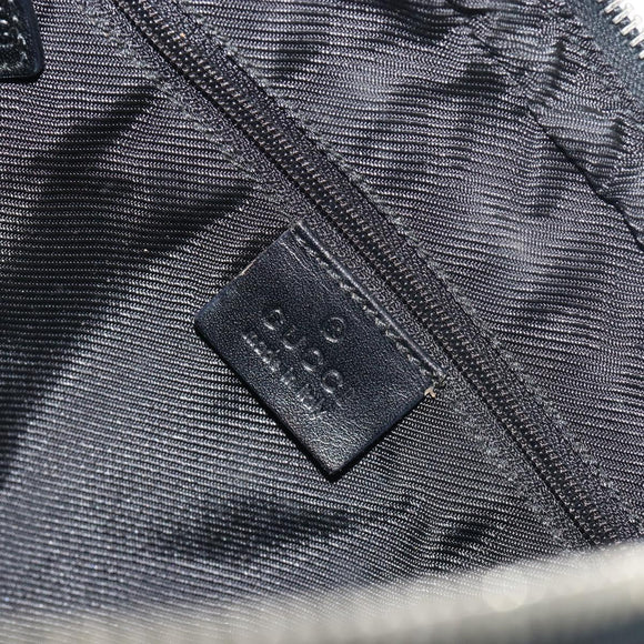 GUCCI GG Canvas Shoulder Bag Black Silver 001 3814 Auth ep15165A