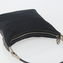 GUCCI GG Canvas Shoulder Bag Black Silver 001 3814 Auth ep15165A-6