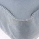 HERMES Marwali GM Shoulder Bag Canvas Light Blue Silver Auth ep15167-10