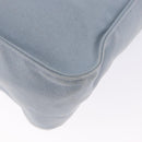 HERMES Marwali GM Shoulder Bag Canvas Light Blue Silver Auth ep15167-13