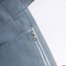 HERMES Marwali GM Shoulder Bag Canvas Light Blue Silver Auth ep15167-18