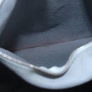 HERMES Marwali GM Shoulder Bag Canvas Light Blue Silver Auth ep15167-19
