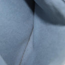 HERMES Marwali GM Shoulder Bag Canvas Light Blue Silver Auth ep15167-20